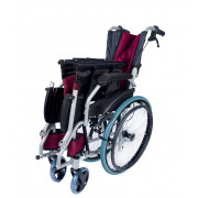 Кресло-коляска инвалидная облегченная алюминиевая складная LY-710 (710-011), ширина сиденья 45 см, нагрузка 120 кг