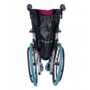 Кресло-коляска инвалидная облегченная алюминиевая складная LY-710 (710-011), ширина сиденья 45 см, нагрузка 120 кг