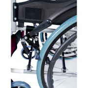 Кресло-коляска инвалидная облегченная алюминиевая складная LY-710 (710-011), ширина сиденья 45 см, нагрузка 120 кг