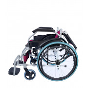 Кресло-коляска инвалидная облегченная алюминиевая складная LY-710 (710-011), ширина сиденья 45 см, нагрузка 120 кг