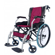 Кресло-коляска инвалидная облегченная алюминиевая складная LY-710 (710-011), ширина сиденья 45 см, нагрузка 120 кг