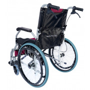 Кресло-коляска инвалидная облегченная алюминиевая складная LY-710 (710-011), ширина сиденья 45 см, нагрузка 120 кг