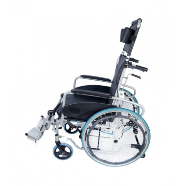 Кресло-коляска инвалидная облегченная алюминиевая с высокой спинкой складная LY-710-954-J