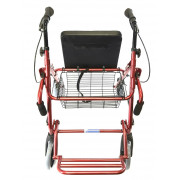 Ходунки-каталка на четырех колесах с подножкой LY-582