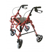 Ходунки-каталка на четырех колесах с подножкой LY-582