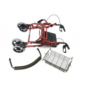 Ходунки-каталка на четырех колесах с подножкой LY-582