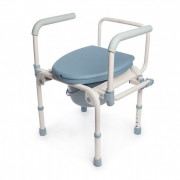 Кресло-туалет LY-2006 с съемным санитарным устройством и откидными подлокотниками